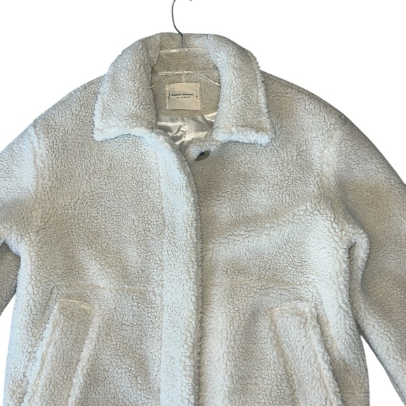 Lucky Brand Women's trucker teddy jacket Size Medium - Picture 5 of 12